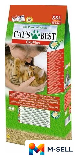 Наполнитель для туалета Cats Best Original 40 л - Изображение №1 — Мульти e-магазин M-SELL