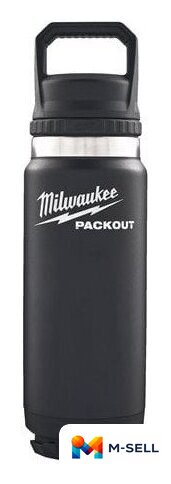 Термос Milwaukee Packout Chug Lid 0.710 л (черный) - Изображение №1 — Мульти e-магазин M-SELL