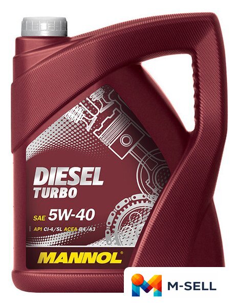 Моторное масло Mannol DIESEL TURBO 5W-40 5л - Изображение №1 — Мульти e-магазин M-SELL
