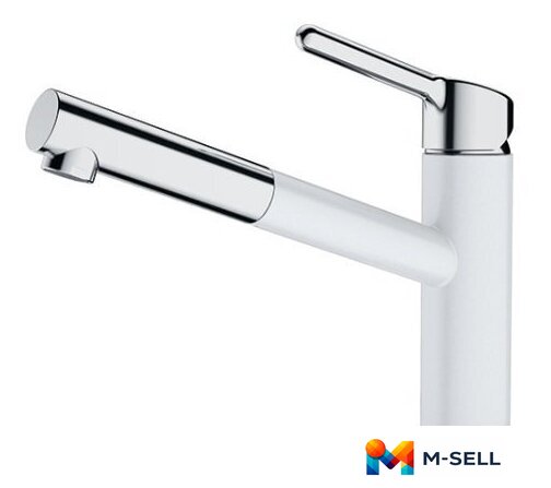 Смеситель Franke Orbit Pull Out 115.0623.139 (полярный белый) - Изображение №1 — Мульти e-магазин M-SELL
