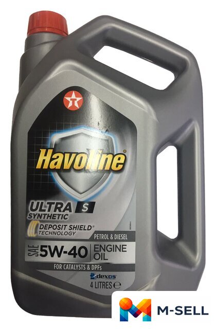 Моторное масло Texaco Havoline Ultra S 5W-40 4л - Изображение №1 — Мульти e-магазин M-SELL