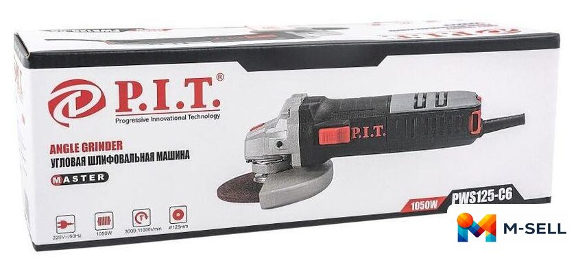 Угловая шлифмашина P.I.T. PWS125-C6 - Изображение №2 — Мульти e-магазин M-SELL
