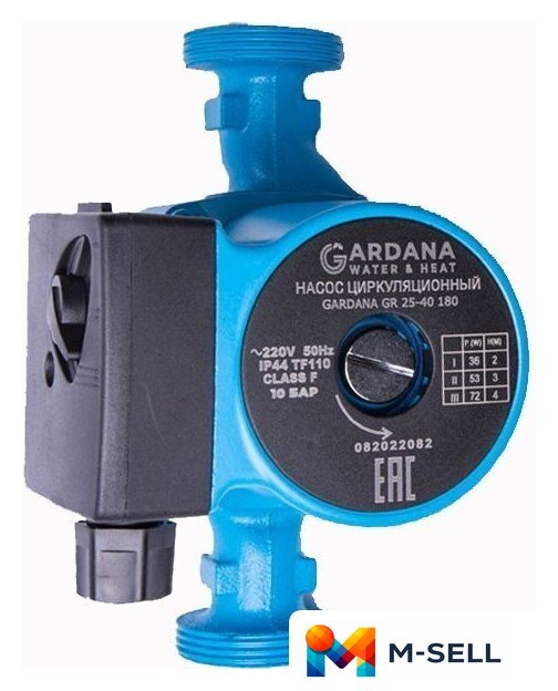 Циркуляционный насос Gardana GR 25-60 180 - Изображение №1 — Мульти e-магазин M-SELL