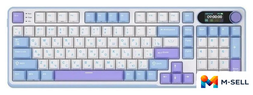 Клавиатура Royal Kludge RK-S98 RGB Taro Milk (RK Cream) - Изображение №2 — Мульти e-магазин M-SELL