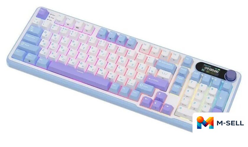 Клавиатура Royal Kludge RK-S98 RGB Taro Milk (RK Cream) - Изображение №4 — Мульти e-магазин M-SELL