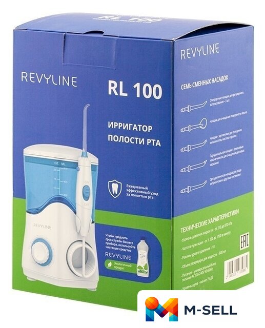 Ирригатор  Revyline RL 100 (белый) - Изображение №6 — Мульти e-магазин M-SELL