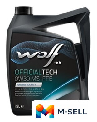 Моторное масло Wolf OfficialTech 0W-30 MS-FFE 5л - Изображение №1 — Мульти e-магазин M-SELL