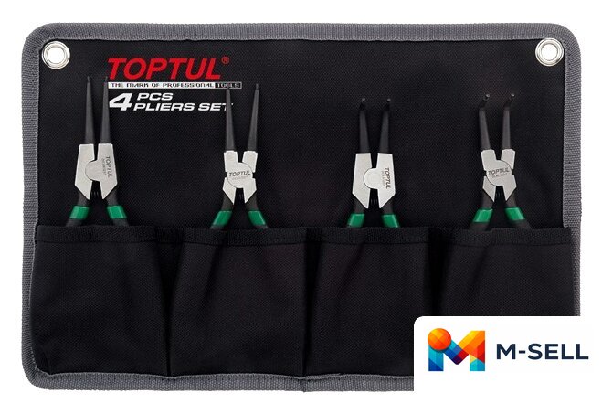 Набор пассатижей Toptul GPAQ0401 (4 предмета) - Изображение №1 — Мульти e-магазин M-SELL