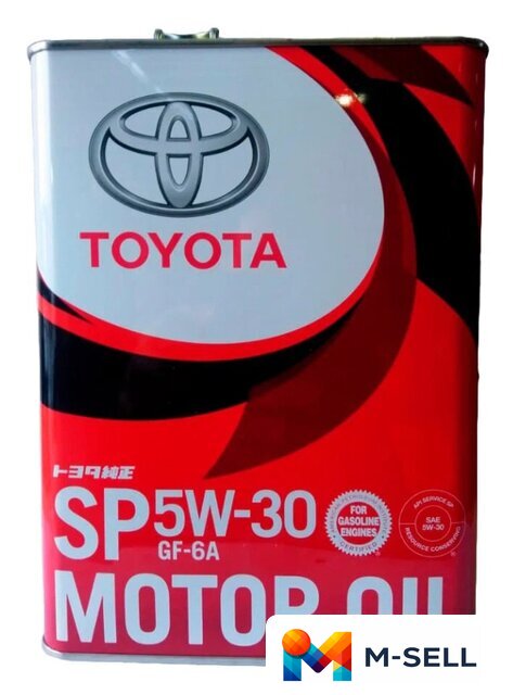 Моторное масло Toyota Motor Oil SP GF-6A 5W-30 4л - Изображение №1 — Мульти e-магазин M-SELL