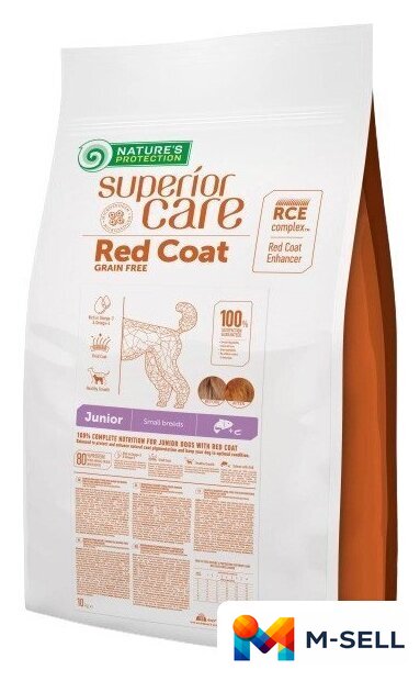 Сухой корм для собак Nature's Protection SC Red Coat Grain Free Salmon NPSC47229 10 кг - Изображение №1 — Мульти e-магазин M-SELL