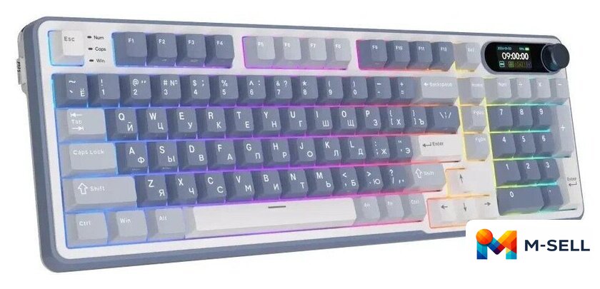 Клавиатура Royal Kludge RK-S98 RGB Ocean Blue (RK Cream) - Изображение №6 — Мульти e-магазин M-SELL