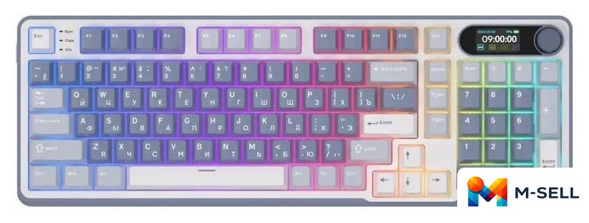Клавиатура Royal Kludge RK-S98 RGB Ocean Blue (RK Cream) - Изображение №1 — Мульти e-магазин M-SELL