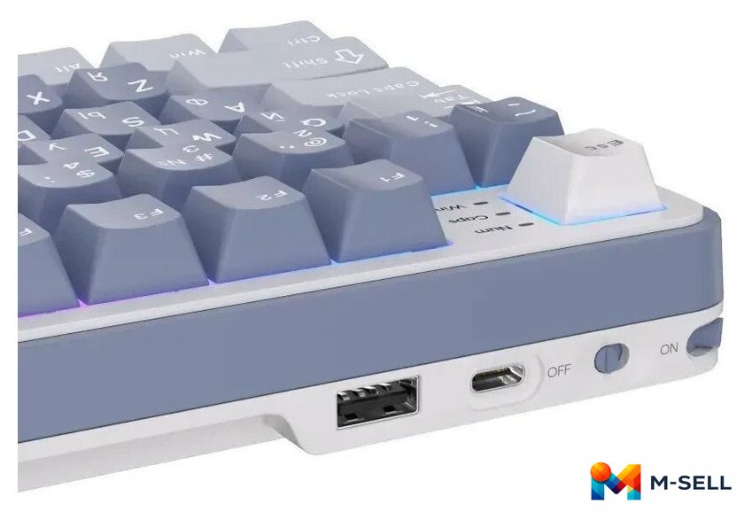Клавиатура Royal Kludge RK-S98 RGB Ocean Blue (RK Cream) - Изображение №9 — Мульти e-магазин M-SELL