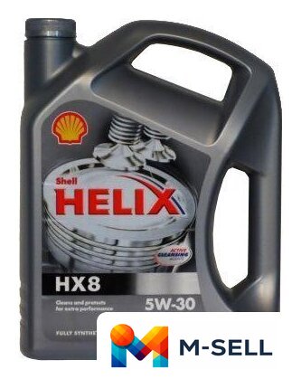 Моторное масло Shell Helix HX8 5W-30 4л - Изображение №1 — Мульти e-магазин M-SELL