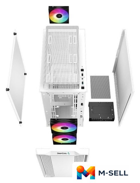 Корпус DeepCool CC360 ARGB R-CC360-WHAPM3-G-1 - Изображение №13 — Мульти e-магазин M-SELL