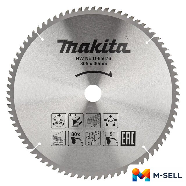 Пильный диск Makita D-65676 - Изображение №1 — Мульти e-магазин M-SELL