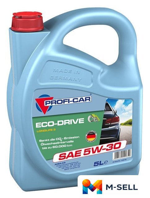 Моторное масло Profi-Car Eco-Drive LongLife III 5W-30 5л - Изображение №1 — Мульти e-магазин M-SELL