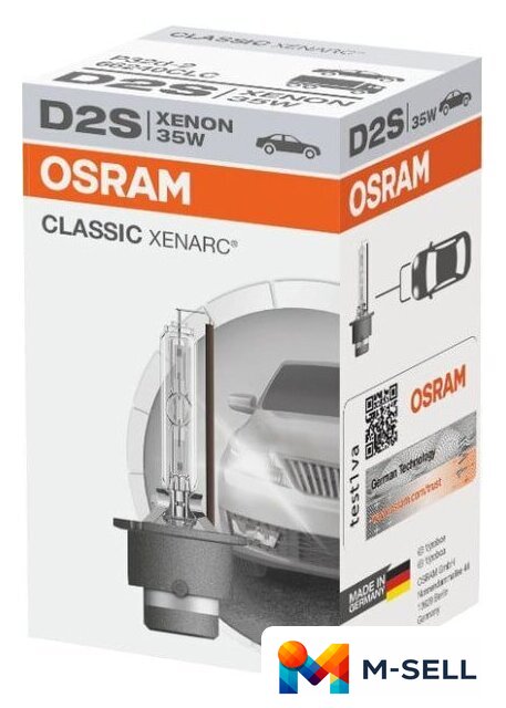 Ксеноновая лампа Osram D2S Xenarc Classic 1шт - Изображение №1 — Мульти e-магазин M-SELL