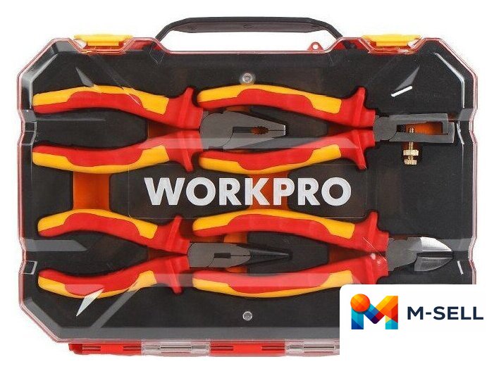 Набор пассатижей Workpro WP204703 (4 предмета) - Изображение №1 — Мульти e-магазин M-SELL