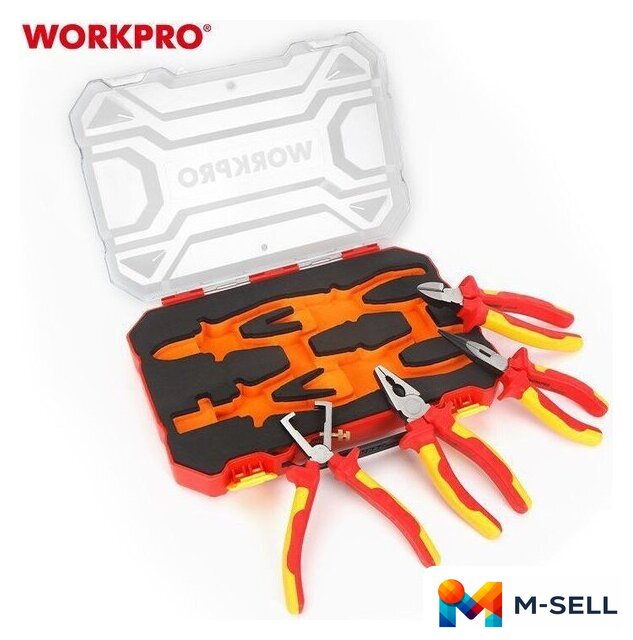 Набор пассатижей Workpro WP204703 (4 предмета) - Изображение №3 — Мульти e-магазин M-SELL