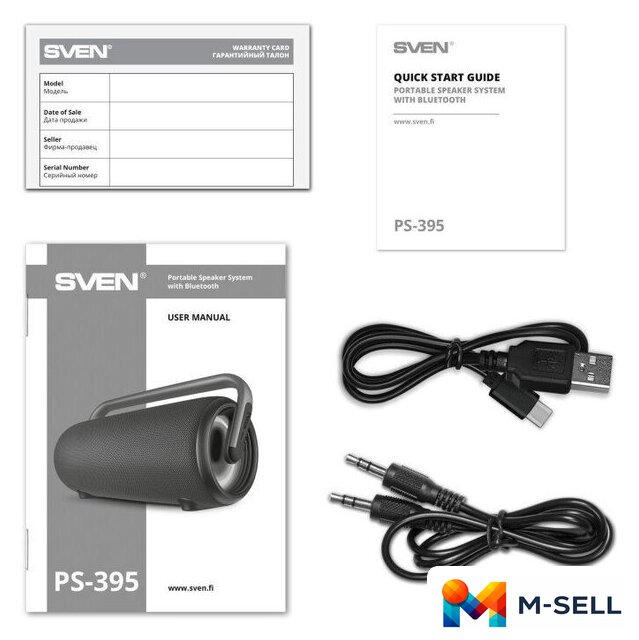 Беспроводная колонка SVEN PS-395 - Изображение №8 — Мульти e-магазин M-SELL