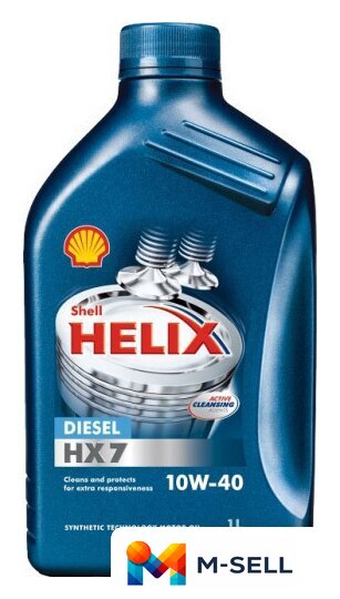 Моторное масло Shell Helix Diesel HX7 10W-40 1л - Изображение №1 — Мульти e-магазин M-SELL