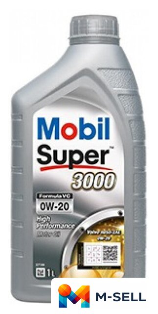 Моторное масло Mobil Super 3000 Formula VC 0W-20 1л - Изображение №1 — Мульти e-магазин M-SELL