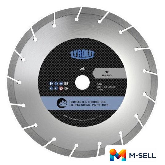 Отрезной диск алмазный  Tyrolit Basic DCH 230x2.6x22.23 34501472 - Изображение №1 — Мульти e-магазин M-SELL