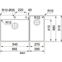 Кухонная мойка Franke Box Center BWX 220-54-27 TL 127.0538.260 - Превью изображения №4 — Мульти e-магазин M-SELL