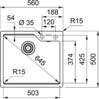 Кухонная мойка Franke Urban UBG 610-56 (оникс) - Превью изображения №2 — Мульти e-магазин M-SELL