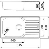 Кухонная мойка Franke LNX 611-82 101.0736.118 (стальной) - Превью изображения №2 — Мульти e-магазин M-SELL