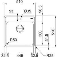 Кухонная мойка Franke BCX 610-51 TL 101.0689.942 (стальной) - Превью изображения №2 — Мульти e-магазин M-SELL