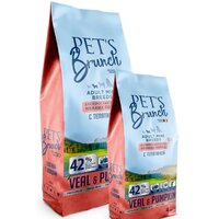 Pet's Brunch с телятиной для взрослых собак мелких пород 11 кг