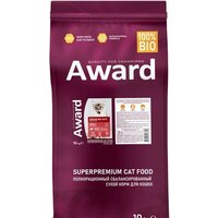 Award Adult Indoor Big Сats (для крупных пород с говядиной и курицей с добавлением брокколи и Юкки Шидигера) 10 кг