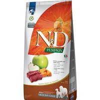 Farmina N&D Pumpkin Venison&Apple Adult Medium&Maxi для взрослых средних и крупных пород с олениной, тыквой и яблоком (12 кг)