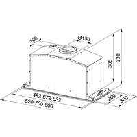 Кухонная вытяжка Franke Inca Lux FBI 537 XS/BK 305.0528.070 - Превью изображения №2 — Мульти e-магазин M-SELL