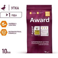 Сухой корм для кошек Award Adult Hairball & Indoor (для выведения шерсти с уткой и индейкой с добавлением зеленой чечевицы и Юкки Шидигера) 10 кг - Превью изображения №3 — Мульти e-магазин M-SELL