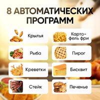 Аэрогриль (аэрофритюрница) Roome AF-ZE7223-A (черный) - Превью изображения №3 — Мульти e-магазин M-SELL