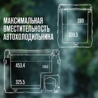 Компрессорный автохолодильник Alpicool NL50 (12/24, без адаптера 220В) - Превью изображения №7 — Мульти e-магазин M-SELL