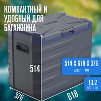 Компрессорный автохолодильник Alpicool NL50 (12/24, без адаптера 220В) - Превью изображения №6 — Мульти e-магазин M-SELL