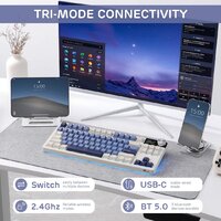Клавиатура Royal Kludge S85 Horizon Blue (RK Beige) - Превью изображения №3 — Мульти e-магазин M-SELL