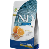 Farmina N&D Grain Free Ocean Herring & Orange Adult Neutered (Океанская сельдь и апельсин) 1.5 кг