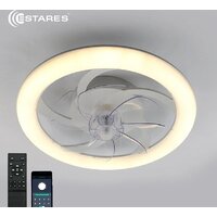 Припотолочная люстра Estares Fan Simple 65W+18W R-APP-480x125-WHITE/WHITE-220-IP20 - Превью изображения №7 — Мульти e-магазин M-SELL