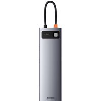 Док-станция Baseus Metal Gleam Series 11-in-1 Multifunctional HUB Type-C Hub Docking Station CAHUB-CT0G - Превью изображения №3 — Мульти e-магазин M-SELL
