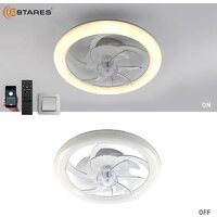 Припотолочная люстра Estares Fan Simple 65W+18W R-APP-480x125-BLACK/WHITE-220-IP20 - Превью изображения №7 — Мульти e-магазин M-SELL