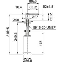 Дозатор для моющего средства Franke Comfort 112.0652.763 (черный матовый) - Превью изображения №2 — Мульти e-магазин M-SELL