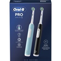 Комплект зубных щеток Oral-B Pro Series 1 D305.523.3H (2 шт, черный/бирюзовый) - Превью изображения №2 — Мульти e-магазин M-SELL