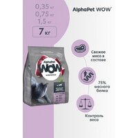 Сухой корм для кошек AlphaPet WOW для взрослых кошек утка и потроха 121316 (7 кг) - Превью изображения №5 — Мульти e-магазин M-SELL