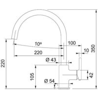 Смеситель Franke Lina XL 115.0626.020 (оникс) - Превью изображения №2 — Мульти e-магазин M-SELL