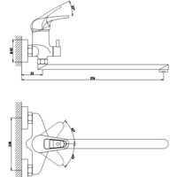 Смеситель Gross Aqua Optima 7518511С-35F - Превью изображения №2 — Мульти e-магазин M-SELL